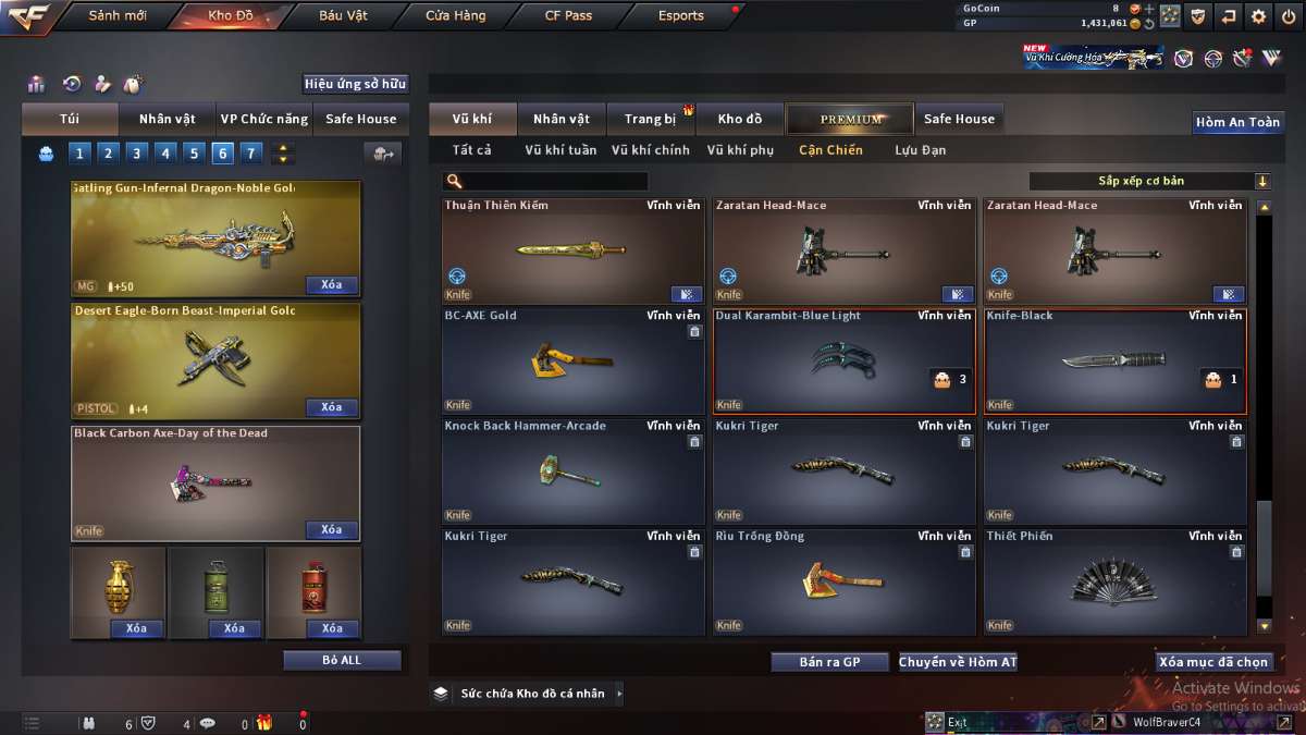 shop acc cf uy tin gia re